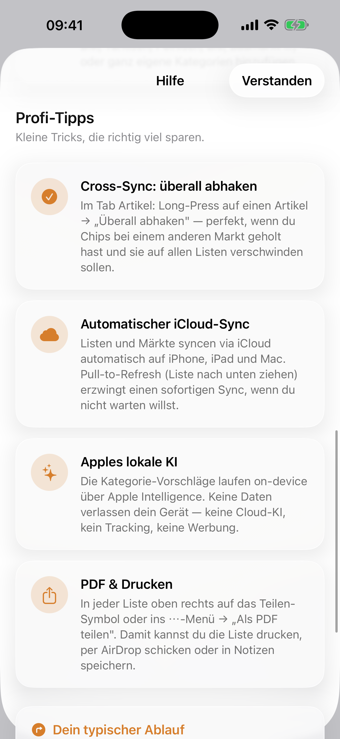 App-Ansicht 7